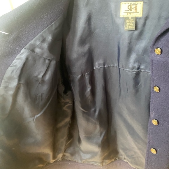 Vintage Rafaella Sport Navy Wool Jacket Shacket Size Medium - Picture 13 of 16